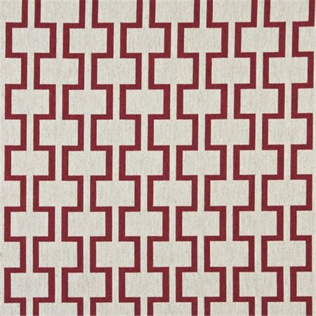 Designer Fabrics 54 in. Wide Red And Off White- Modern- Geometric Designer Quality Upholstery Fabric K0002A